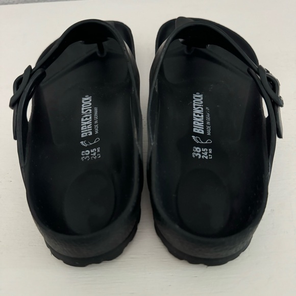 Birkenstock Gizeh Essentials EVA Black Thong Sandals Size 38 - Picture 6 of 9